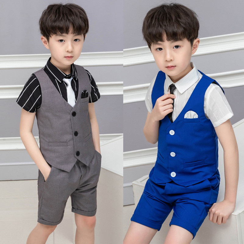 Baby Products Brand - Summer School Kids Fashion Vest Suits