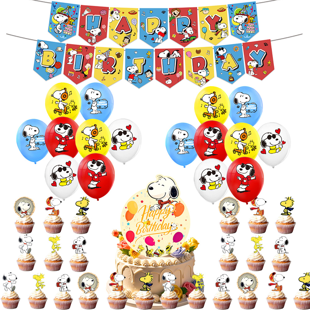 Snoopy Birthday Party Decorati - Baby Products บทวิจารณ์และราคา