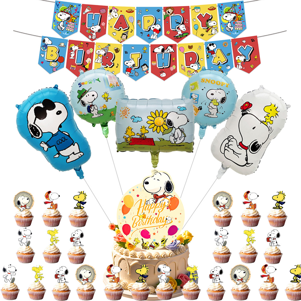 Snoopy Birthday Party Decorati - Baby Products บทวิจารณ์และราคา