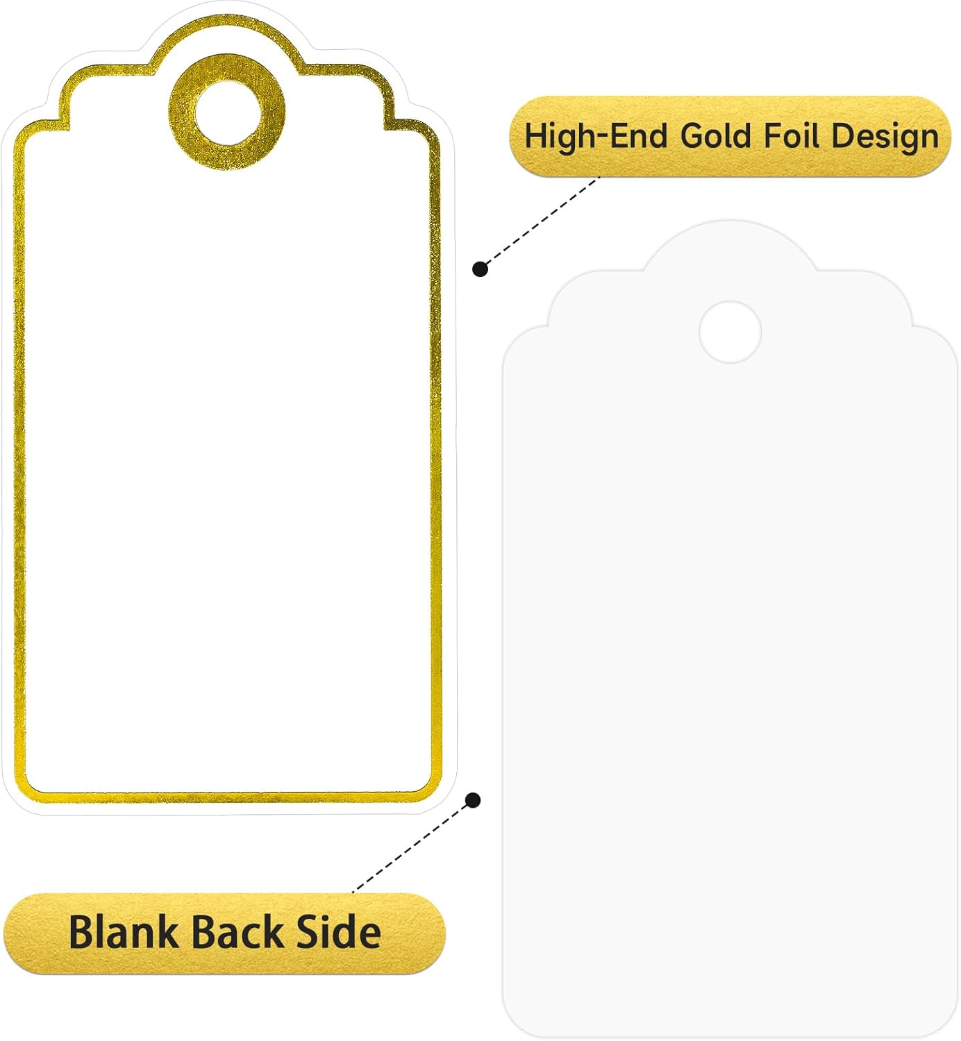 Gold Foil Gift Tags with Strin - Baby Products บทวิจารณ์และราคา