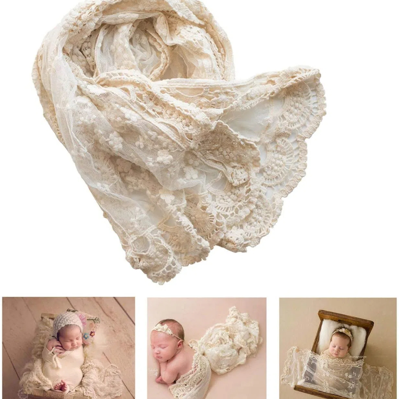 Newborn Photography Prop Lace  - Baby Products Photoshoot บทวิจารณ์และราคา