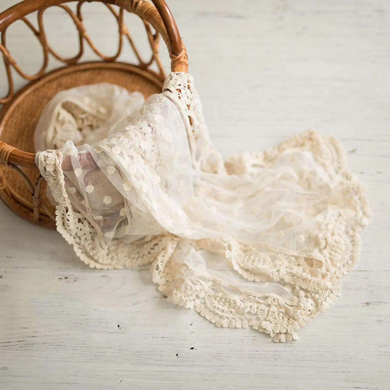 Newborn Photography Prop Lace  - Baby Products Photoshoot บทวิจารณ์และราคา