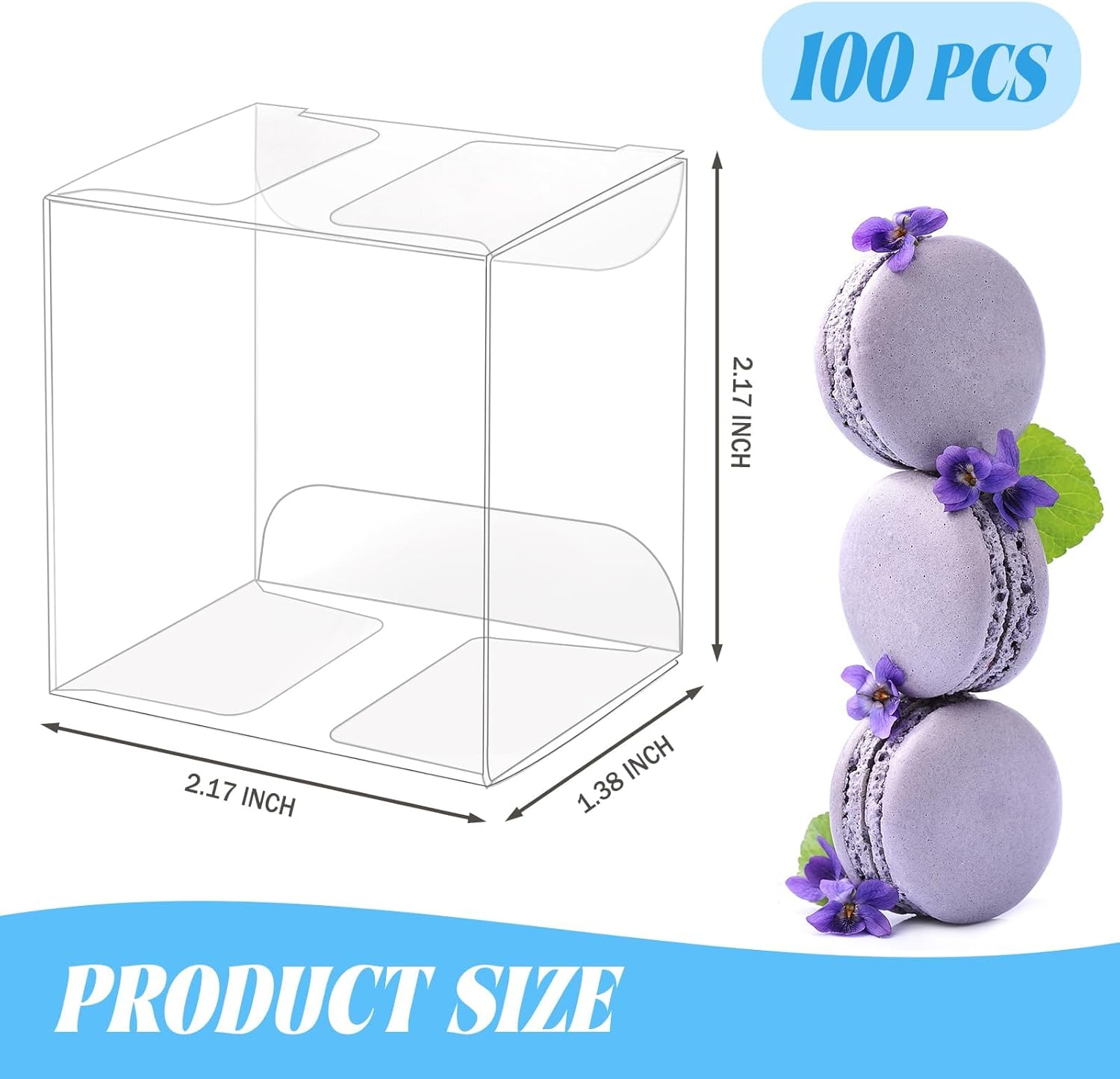 100 Pack Clear Plastic Macaron - Baby Products บทวิจารณ์และราคา