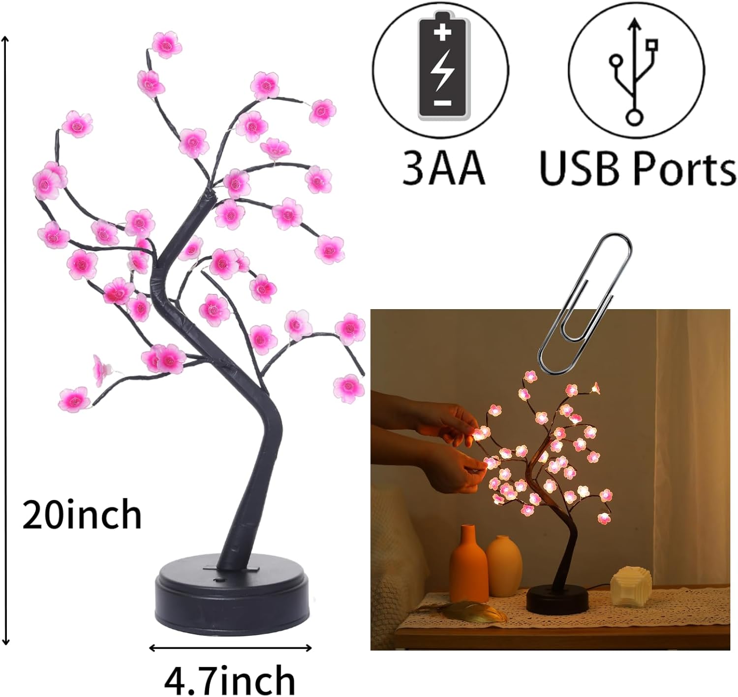 Cherry Blossom Tree Lamp 18inc - Baby Products Japanese บทวิจารณ์และราคา