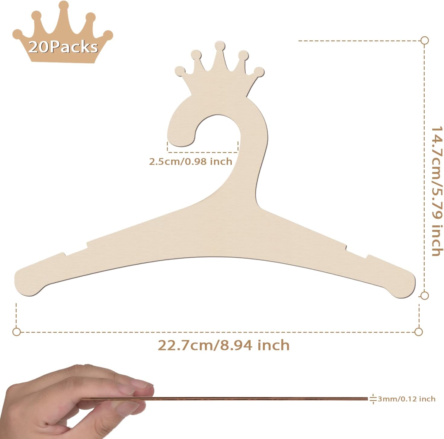 Wooden Baby Hangers 9 Inch, Cu - Baby Products บทวิจารณ์และราคา