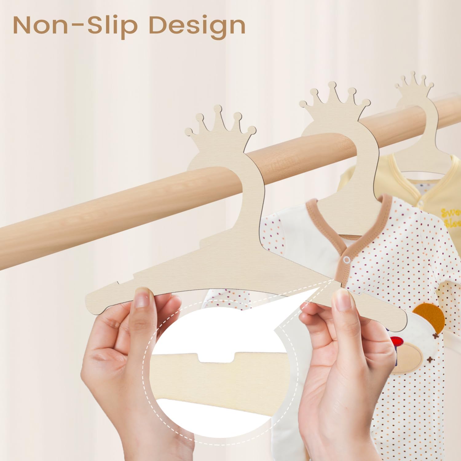 Wooden Baby Hangers 9 Inch, Cu - Baby Products บทวิจารณ์และราคา